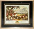 082395 ENGLISH STYLE HUNT PRINT UNDER GLASS 19 X 21