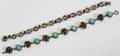 081451 SILVER TURQUOISE  GARNET BRACELETS TWO L 7
