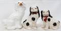 080466 STAFFORDSHIRE STYLE PAINTED POTTERY DOGS 3