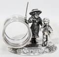 070438 MERIDEN SILVER CO FIGURAL NAPKIN RING H 3