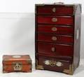 070436 ORIENTAL JEWELRY CHEST 2 H 16  6 W 9  7