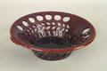 Pennsylvania reticulated redware basket mid 19th c