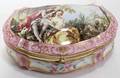 112485 FRENCH STYLE PORCELAIN DRESSER BOX H 5 W 7
