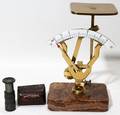 102453 BRASS POSTAL SCALE MARBLE BASE H 6 ALSO
