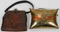 JEMCO TOOLED LEATHER PURSE BRASSCOPPER PURSE