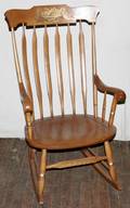 HITCHCOCK OF CONNECTICUT CHERRY ROCKING CHAIR