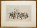 092456 HAND COLORED LITHOGRAPH 12 X 18 58 INDIANS