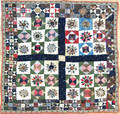 Pieced crib quilt late 19th c