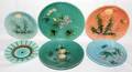 091499 MAJOLICA PLATES EARLY 20TH C 6 DIA 6 129