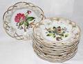 090467 CONTINENTAL PAINTED PORCELAIN PLATESTWELVE