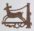 Sheet iron silhouette of a stag 19th c