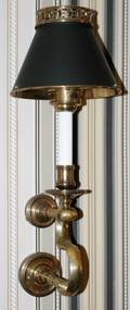 071440 PAIR OF BRASS WALL SCONCES