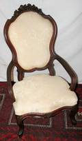 070473 MAHOGANY PARLOR CHAIR C 1850 H 42