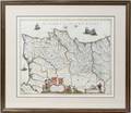 062472 FREDERICK DE WIT HAND COLORED MAP 18 X 22