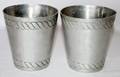 061560 PALMER SMITH ALUMINUM FLOWER POTS TWO H 4