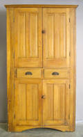 Victorian pine wall cupboard