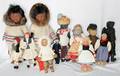061529 FOREIGN DOLLS LOT OF 12 H 714