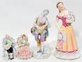112503 CONTINENTAL STYLE PORCELAIN FIGURES FOUR