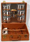 111600 PICNIC SET IN LEATHER CASE