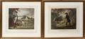 110520 ENGLISH COLOR PRINTS PAIR PARTRIDGE HUNTING