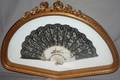 110504 FRAMED MOTHEROFPEARL FAN C1900 H 14 W 20