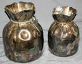 SPANISH SILVER PLATE BANKERS BAGS TWO