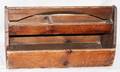 102503 PRIMITIVE WOOD TOOL BOX 19THC H 16 L 31