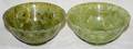 092485 CHINESE JADE BOWLS TWO H 2 14 DIA 5