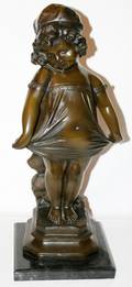 081535 COMPOSITION SCULPTURE FIGURE OF GIRL H 22