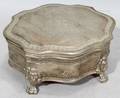 080542 CONTINENTAL WHITE METAL JEWELRY BOX H 2 12