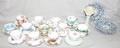 071482 ENGLISH CUPS SAUCERS PLATES  VASE 18 PIECES