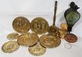 071469 DECORATIVE BRASS PLAQUES 9 ALSO BELLOWS