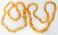062520 POLISHED AMBER NECKLACES TWO L 24