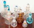 061574 CRUET  PERFUME BOTTLES EIGHT PIECES