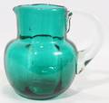 061573 AMERICAN ANTIQUE BLOWN GLASS PITCHER C 1870