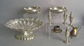 Silver table articles to include a pair of Mexican bowls