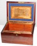 111030 ALFRED DUNHILL MAHOGANY CIGAR BOX WITH COPPER
