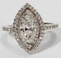 110011 18KT WHITE GOLD AND 171 CTW DIAMOND RING