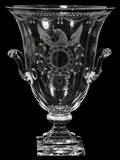 110007 STEUBEN GLASS MANSION VASE 7389 H 13