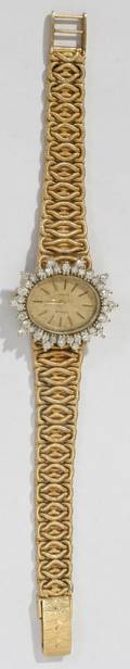 102055 GENEVE QUARTZ GOLD  DIAMOND BRACELET WATCH