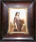102042 WAGNER HAND PAINTED PORCELAIN PLAQUE 6 X 4