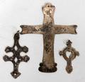 TRADE SILVER CROSSES 3 C1800 VARIOUS MAKERS