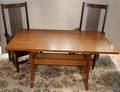 091031 STICKLEY MISSION COLLECTION OAK TABLE  CHAIRS