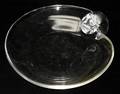 090037 STEUBEN GLASS SERVING PLATE H 3 DIA 9