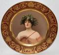 090030 GERMAN PORCELAIN CABINET PLATE OF DAPHNE