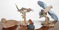 080059 JAMES H SEARS CARVED WOOD BIRDS  DUCK DECOYS