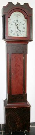 080048 PENNSYLVANIA DUTCH WOOD GRANDFATHER CLOCK