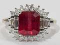 072053 360CT RUBY  DIAMOND RING