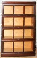 071038 FOURSECTION BARRISTER BOOKCASE H 60 W 34