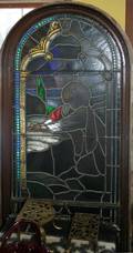 070057 STAINED GLASS WINDOWS C 18901910 PAIR H 75